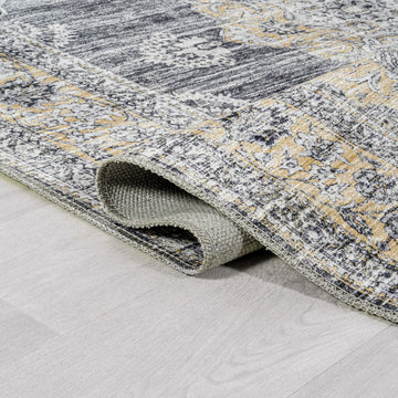 Bausch Bohemian Distressed Chenille Machine-washable Area Rug